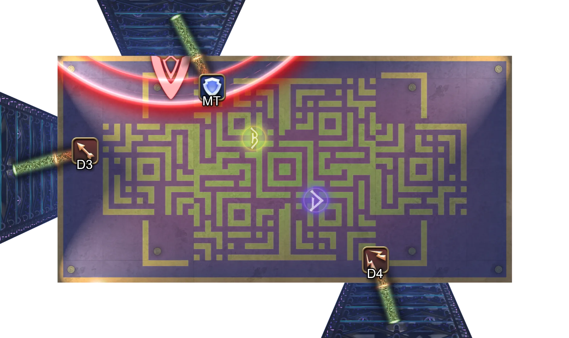 接线时BOSS位于左上方墙面