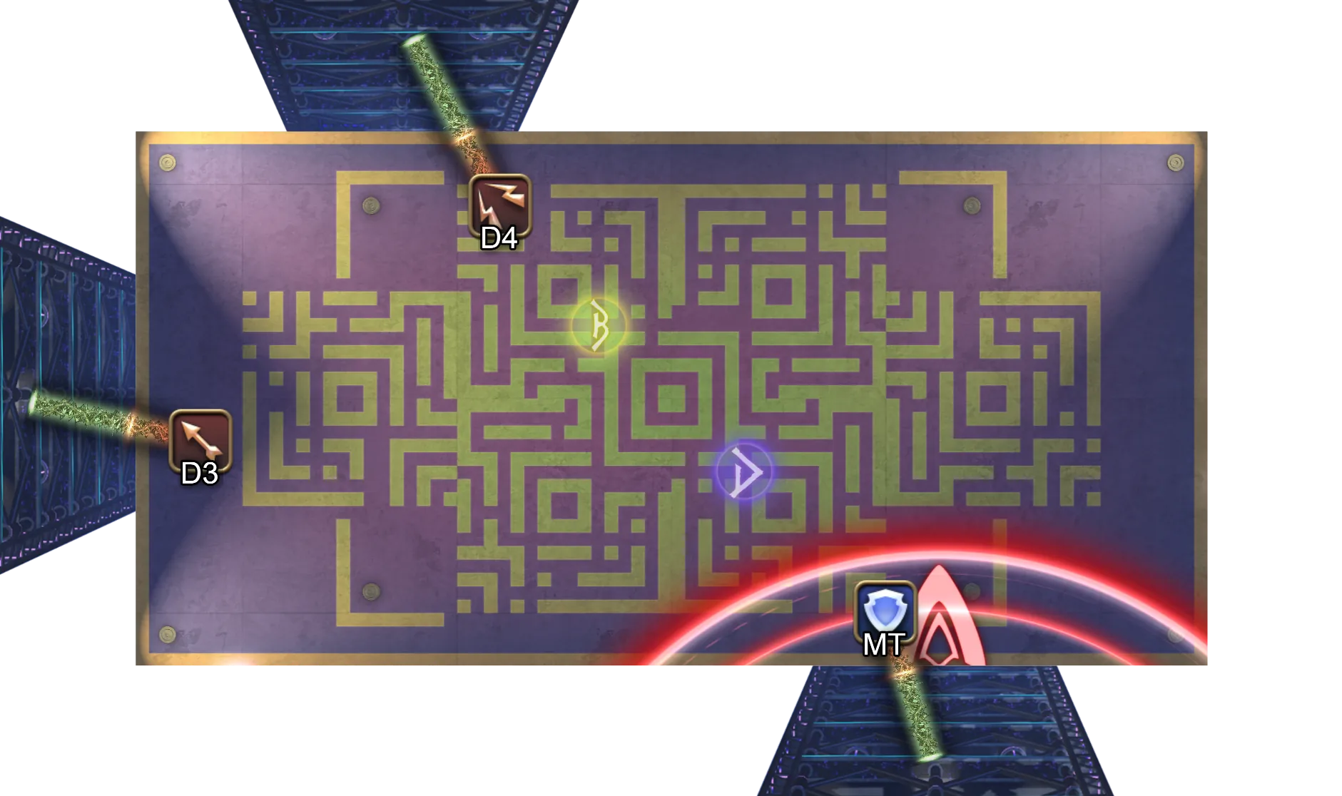 接线时BOSS位于右下方墙面