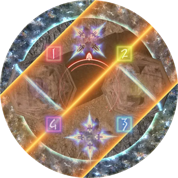 全屏AoE + 斜劈石柱