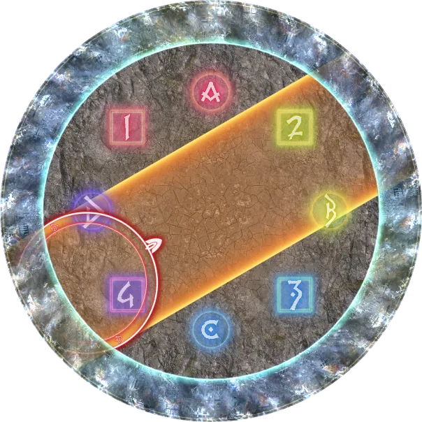 群狼剑：正三角 预兆 BOSS读条从左下往右上冲锋